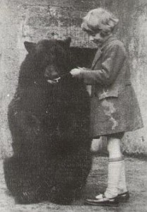 Winnie and Christopher Robin Milne at the London Zoo, 1926